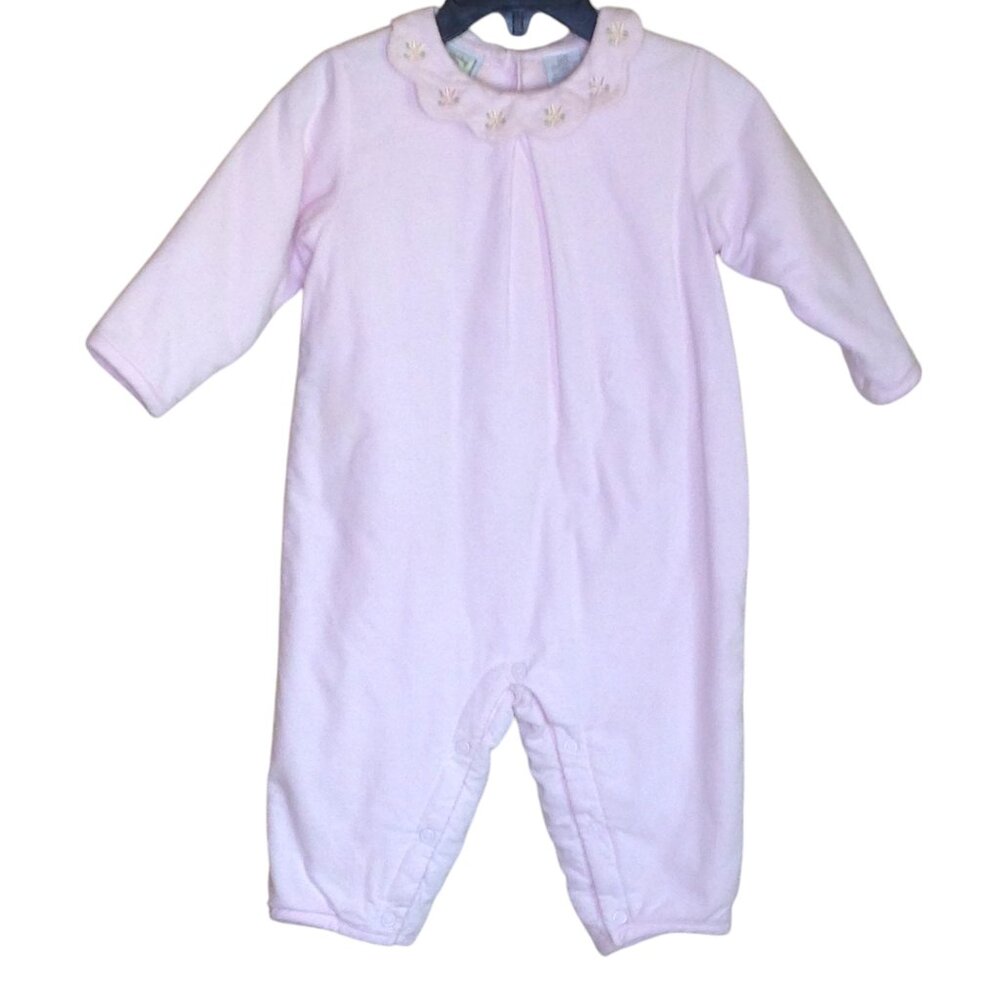 Lullaby Club Thick Corduroy One Piece Romper Soft Pink 12 Months